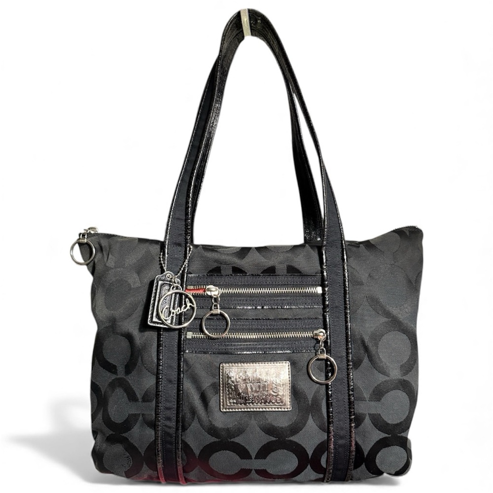 Coach Poppy Op Art Glam Tote (EUC) 🍍
